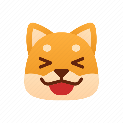 Laugh, shiba inu, emoji, emotional, funny, laughing, joke icon - Download on Iconfinder