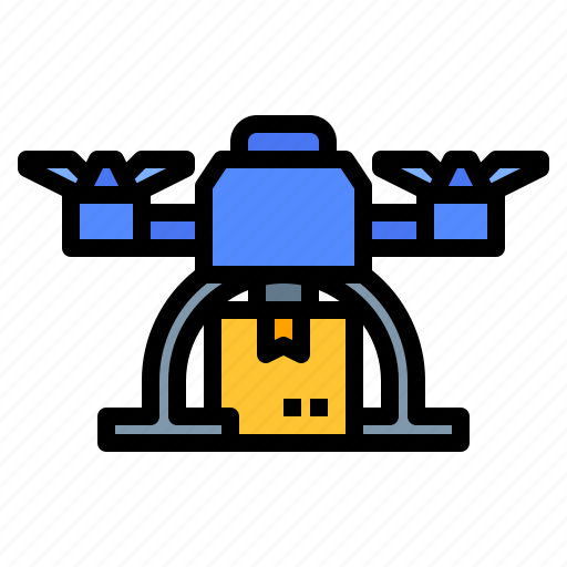 Delivery, drone, fly, shipping, transportation icon - Download on Iconfinder