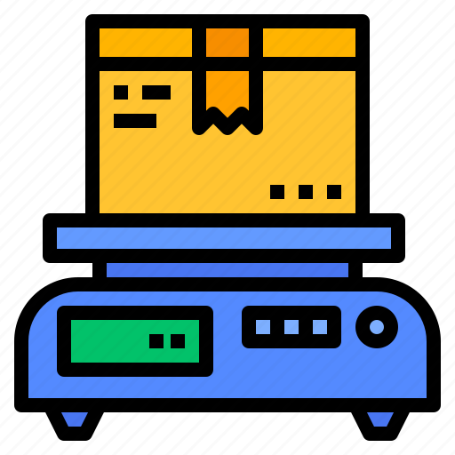 Box, parcel, scale, shipping, weight icon - Download on Iconfinder