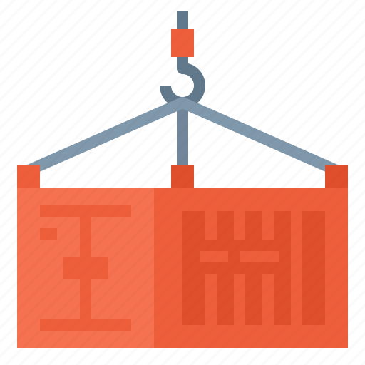 Box, container, lift, logistic, shipping icon - Download on Iconfinder