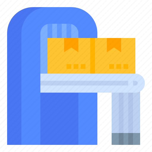 Box, conveyor, parcel, shipping, validate icon - Download on Iconfinder