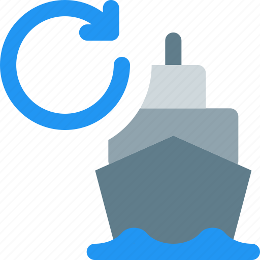 Ship, refresh, reschedule, cargo icon - Download on Iconfinder