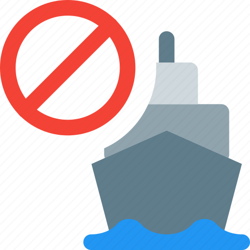 Ship, stop, banned, transportation icon - Download on Iconfinder