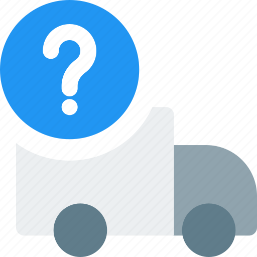 Truck, shipping, question mark, vehicle icon - Download on Iconfinder