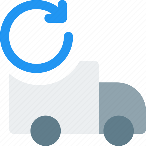 Truck, shipping, reschedule, loop arrow icon - Download on Iconfinder