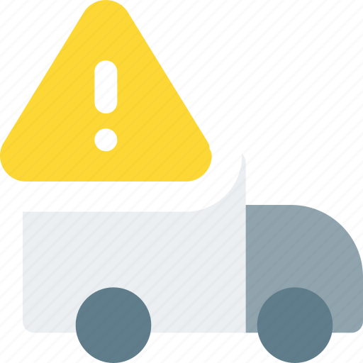 Truck, warning, caution, alert icon - Download on Iconfinder