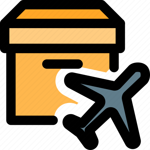 Carton, box, plane, shipping icon - Download on Iconfinder