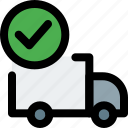 truck, checklist, shipping, tick mark