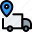 truck, pin, shipping, navigation 