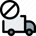 truck, stop, transport, vehicle, banned