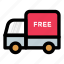 delivery service, delivery truck, free delivery, free shipping, free transport 