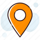 location pin, locator, map locator, map marker, map pin