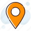 location pin, locator, map locator, map marker, map pin 