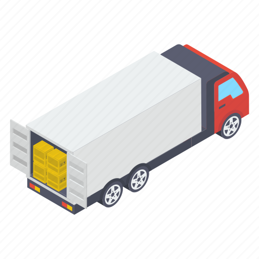 Container loading, delivery truck, freight, logistic delivery, shipment icon - Download on Iconfinder