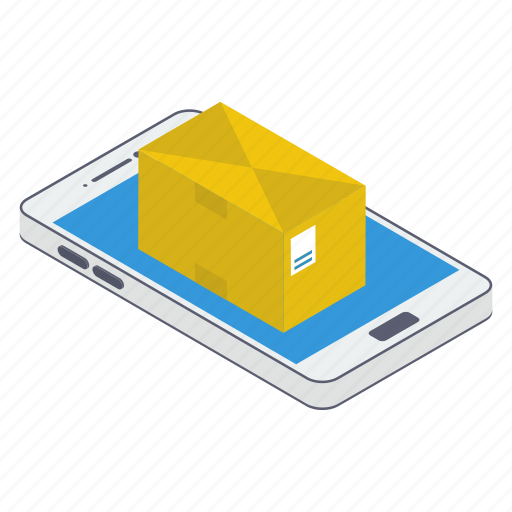 Mobile delivery, mobile package, mobile parcel, online delivery, order booking icon - Download on Iconfinder