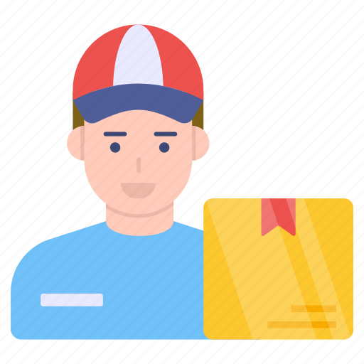 Delivery boy, delivery man, courier boy, courier man, parcel delivery icon - Download on Iconfinder
