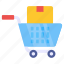shopping cart, hand cart, pushcart, wheelbarrow, ecommerce 