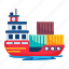 freight vessel, cargo ship, cargo boat, container ship, ocean freight 
