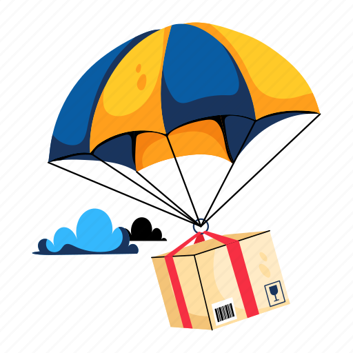 Air freight, air delivery, air sipping, fast delivery, parcel delivery illustration - Download on Iconfinder