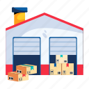 logistic room, warehouse, storeroom, storehouse, depot 