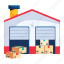 logistic room, warehouse, storeroom, storehouse, depot 