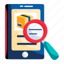 parcel search, product search, parcel tracking, find product, mobile search 