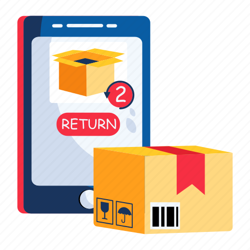 Return policy, return package, return parcel, return product, return shipping illustration - Download on Iconfinder