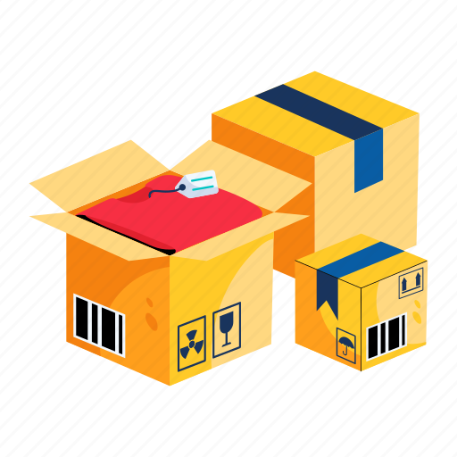 Order packaging, packaging material, shipping supplies, custom packaging, packaging service illustration - Download on Iconfinder