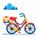 cycle delivery, bicycle delivery, bicycle courier, delivery vehicle, delivery service