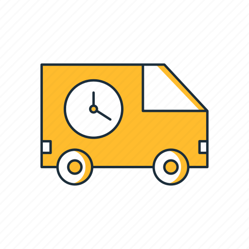 Car, clock, delivery, fast, fast delivery, van icon - Download on Iconfinder