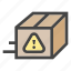 warning, box, shipping, delivery, package, transport 