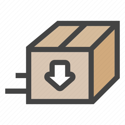 Down, box, package, delivery, transportation, shipping icon - Download on Iconfinder