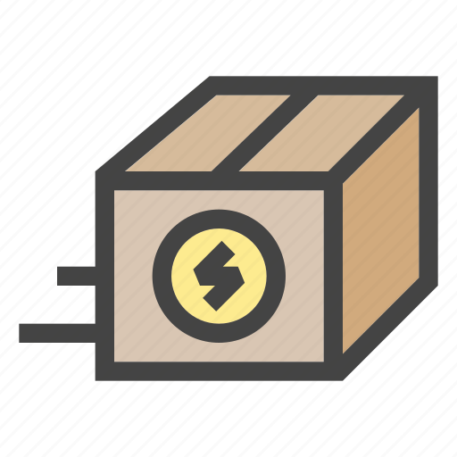 Flash, fast, shipping, box, package, delivery, transportation icon - Download on Iconfinder
