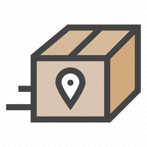 Location, map, box, delivery, package, shipping icon - Download on Iconfinder