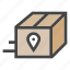location, map, box, delivery, package, shipping 