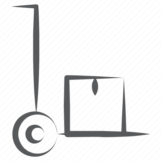 Cart, handcart, luggage cart, luggage trolley, pallet truck, pushcart icon - Download on Iconfinder