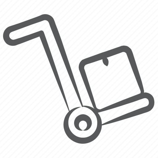Cart, handcart, luggage cart, luggage trolley, pallet truck, pushcart icon - Download on Iconfinder