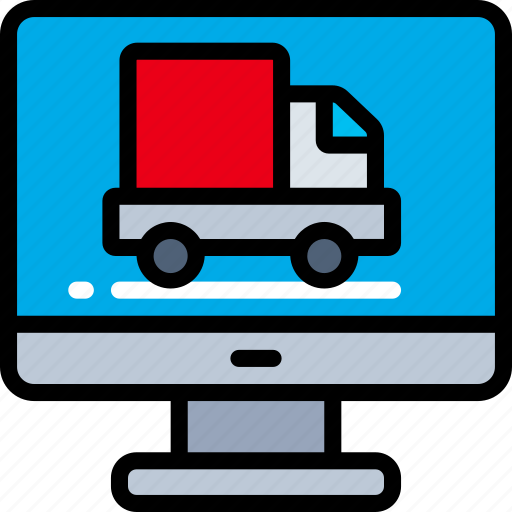 Computer, delivery, logistics, online, shipping icon - Download on Iconfinder