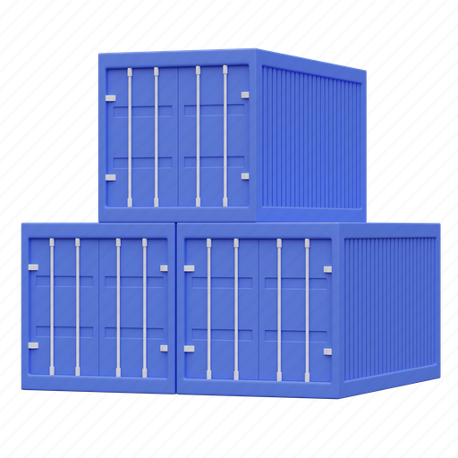 Cargo, container, truck, delivery, shipping, logistic, warehouse 3D illustration - Download on Iconfinder