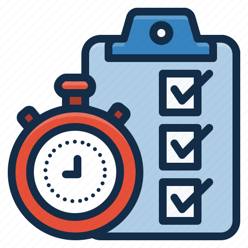 Checklist, clipboard, clock, time icon - Download on Iconfinder