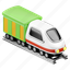 cargo, train, delivery, transportation, shipping, railway, vehicle, courier, transport 