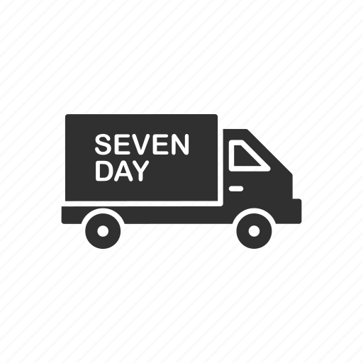 Delivery, seven days, seven days delivery, shipping icon - Download on Iconfinder