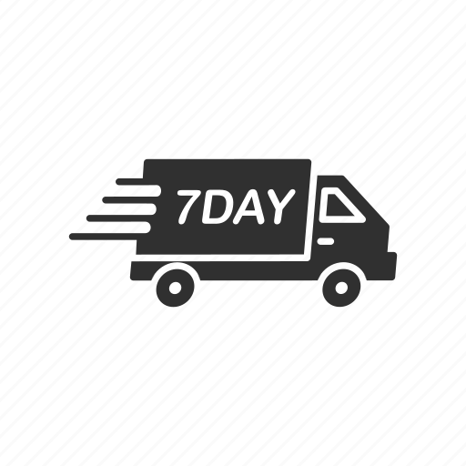 Delivery, seven days, seven days delivery, shipping icon - Download on Iconfinder