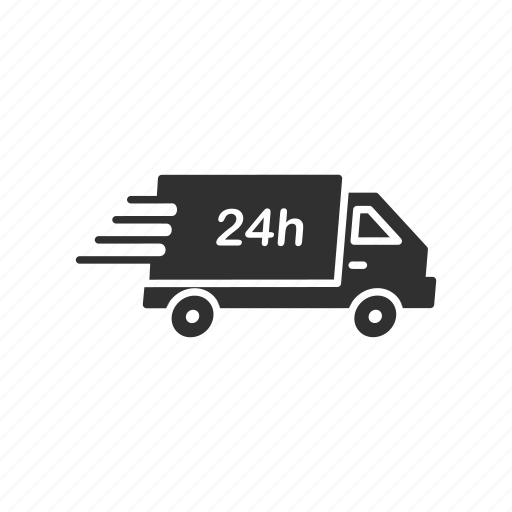 Delivery, shipping, twenty four hour, twenty four hour delivery icon - Download on Iconfinder
