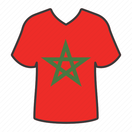 Country, flag, world, morocco, national, shirt, flags icon - Download on Iconfinder