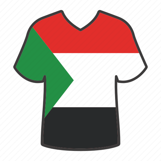 World, flag, sudan, country, national, shirt, flags icon - Download on Iconfinder