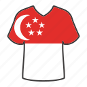 world, flag, country, national, singapore, shirt, flags