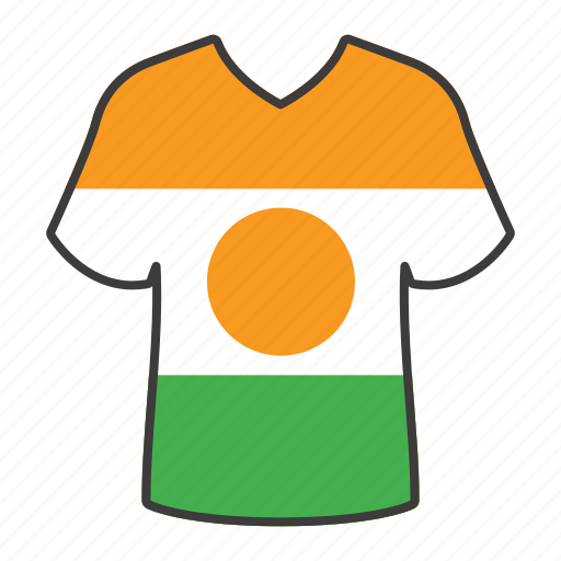 World, flag, country, national, shirt, niger, flags icon - Download on Iconfinder