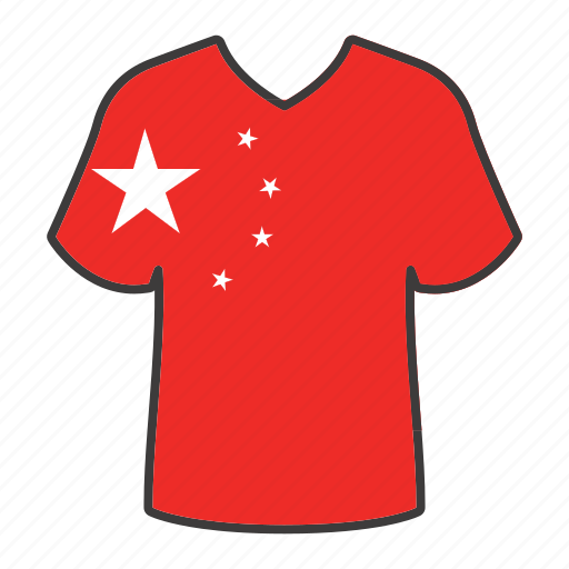 China, world, flag, country, national, shirt, flags icon - Download on Iconfinder