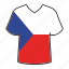czech republic, flag, world, country, national, shirt, flags 